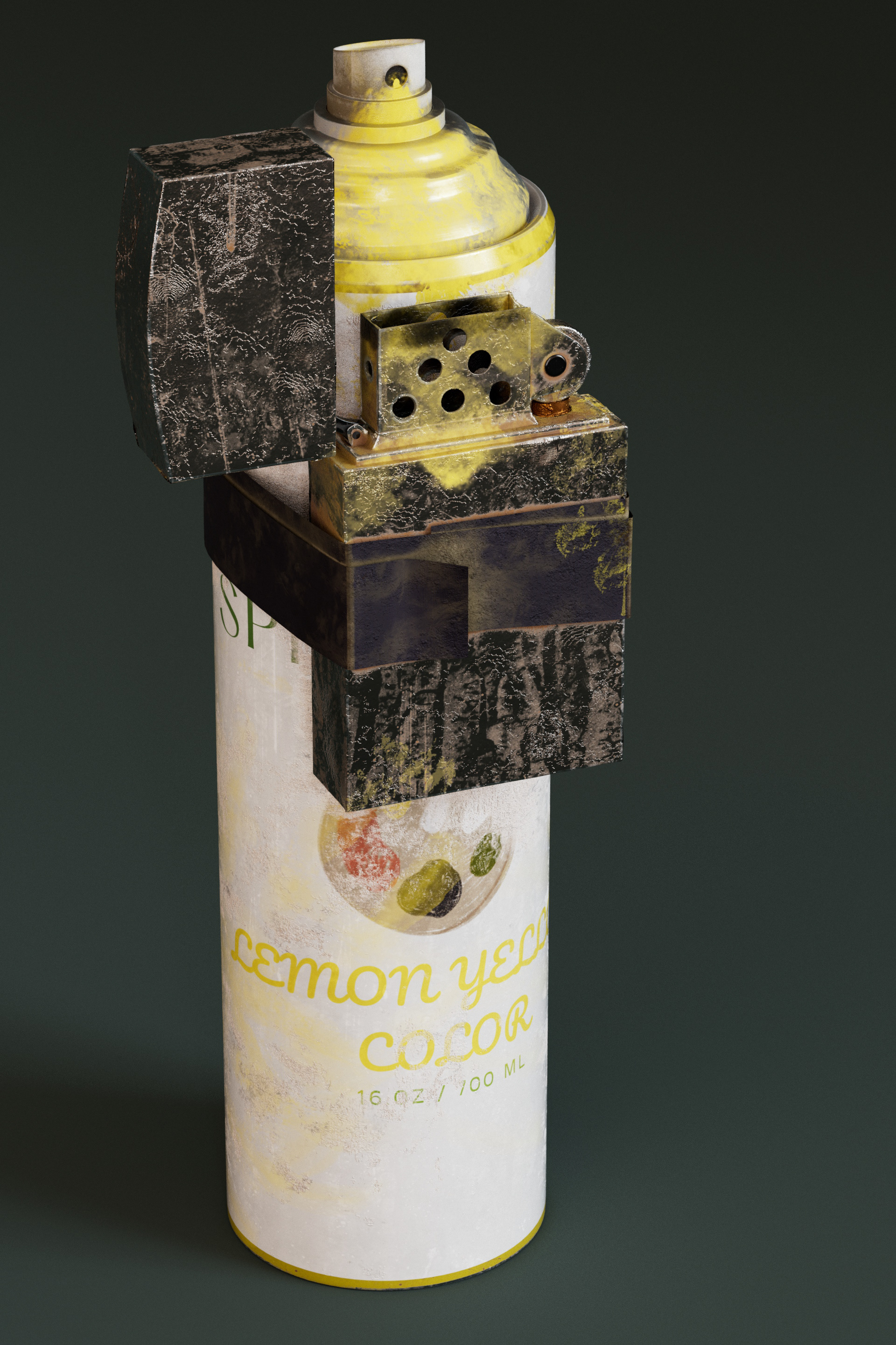 Spray flamethrower